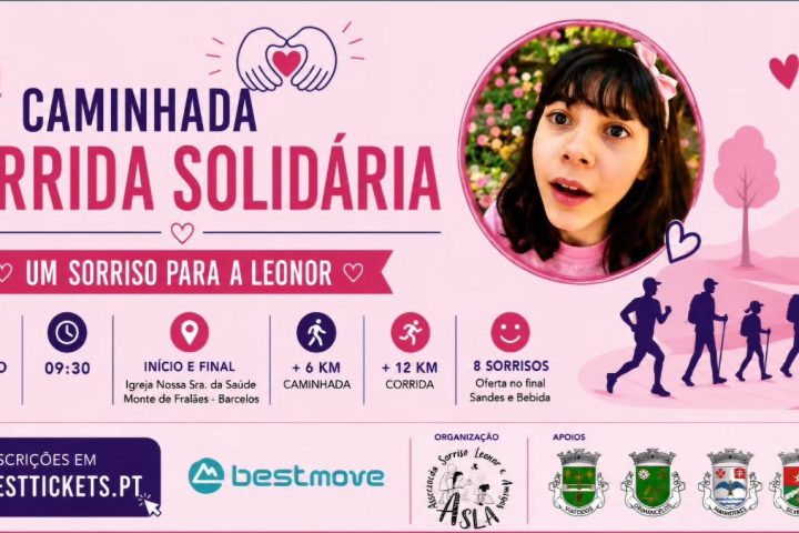 Cartaz da 4.ª Caminhada e Corrida Solidária